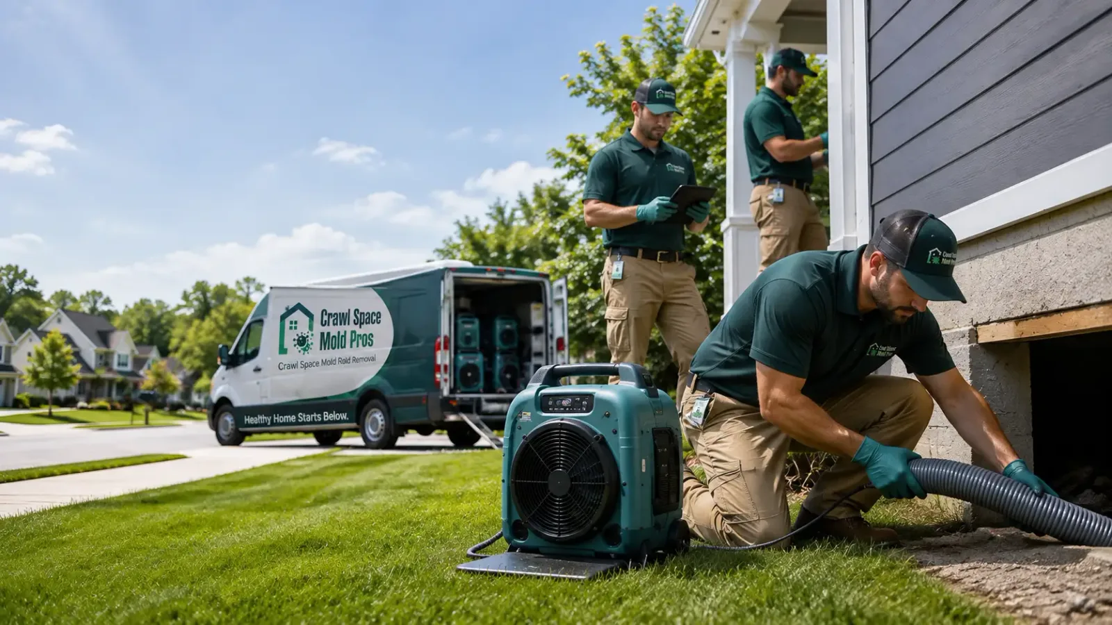 Crawl Space Mold Removal in Brooklin, ME